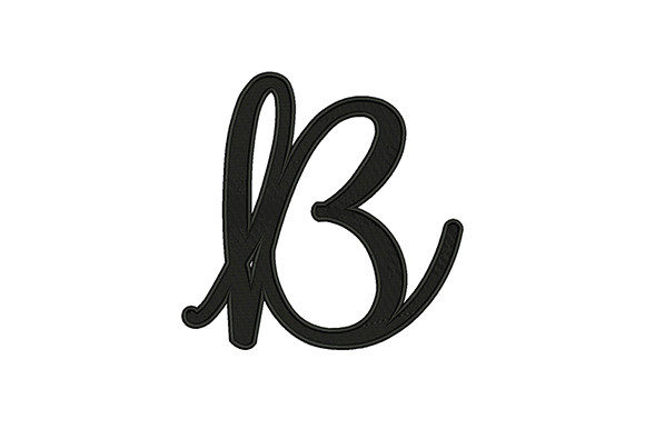 Alphabet B: A Stylish Embroidery Design