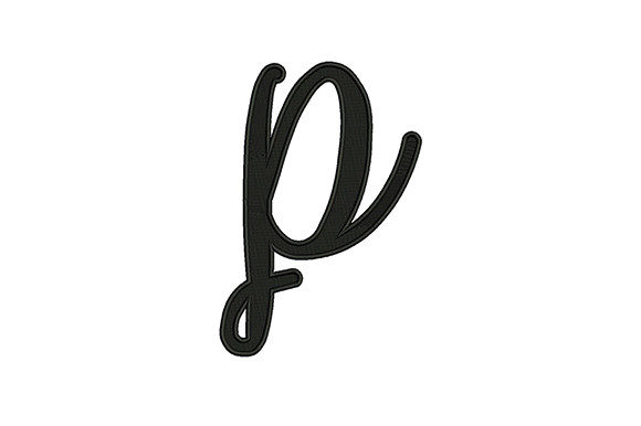 Italic Letter P: A Stylish Choice for Embroidery Enthusiasts