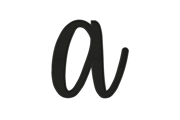 Lower Case Alphabet a: A Versatile Embroidery Option for Creative Projects