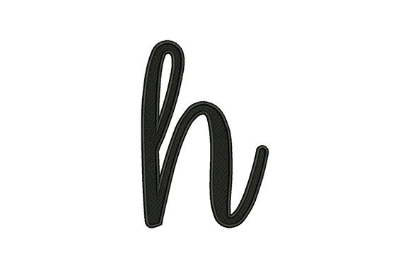 Lower Case Alphabet H: A Versatile Embroidery Design for Creative Projects