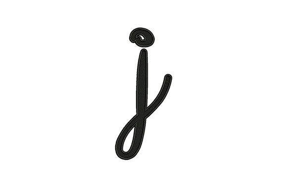 Lower Case Alphabet J: A Versatile Embroidery Design for Back-to-School Projects