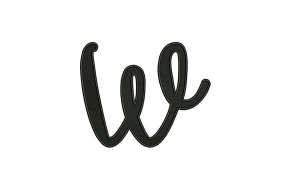 Lower Case Alphabet W: Creative Embroidery for Every Project