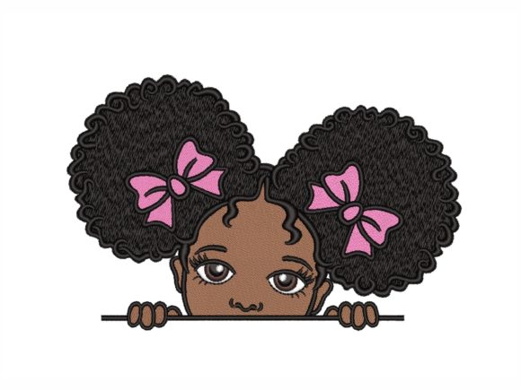 Peekaboo Girl: A Playful Embroidery Design for Everyday Creativity