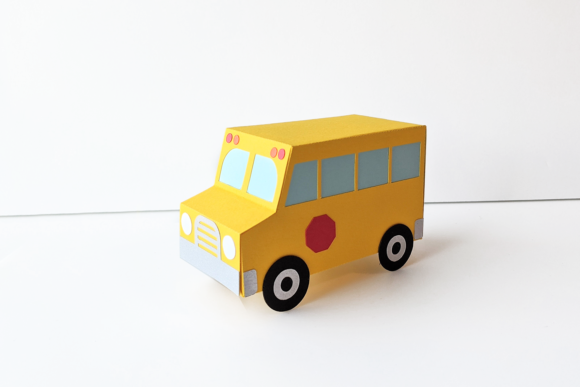 School Bus Gift Box SVG